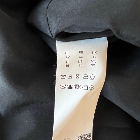 BOSS by Hugo Boss black pinstriped sz 10 lined sheath dress - Picture 6 of 12